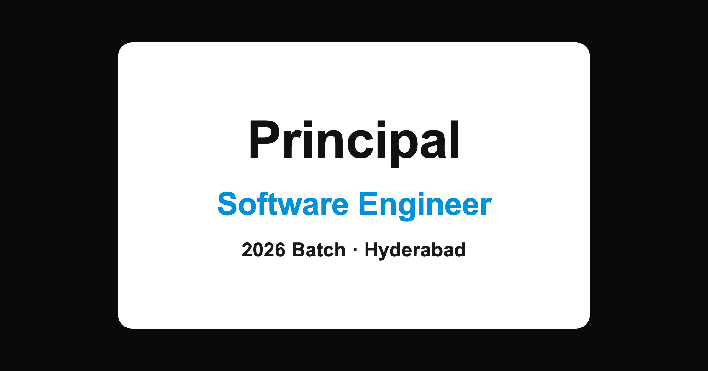 Principal Software Engineer Jobs in Hyderabad 2026: Consultant Role at Principal Global Services