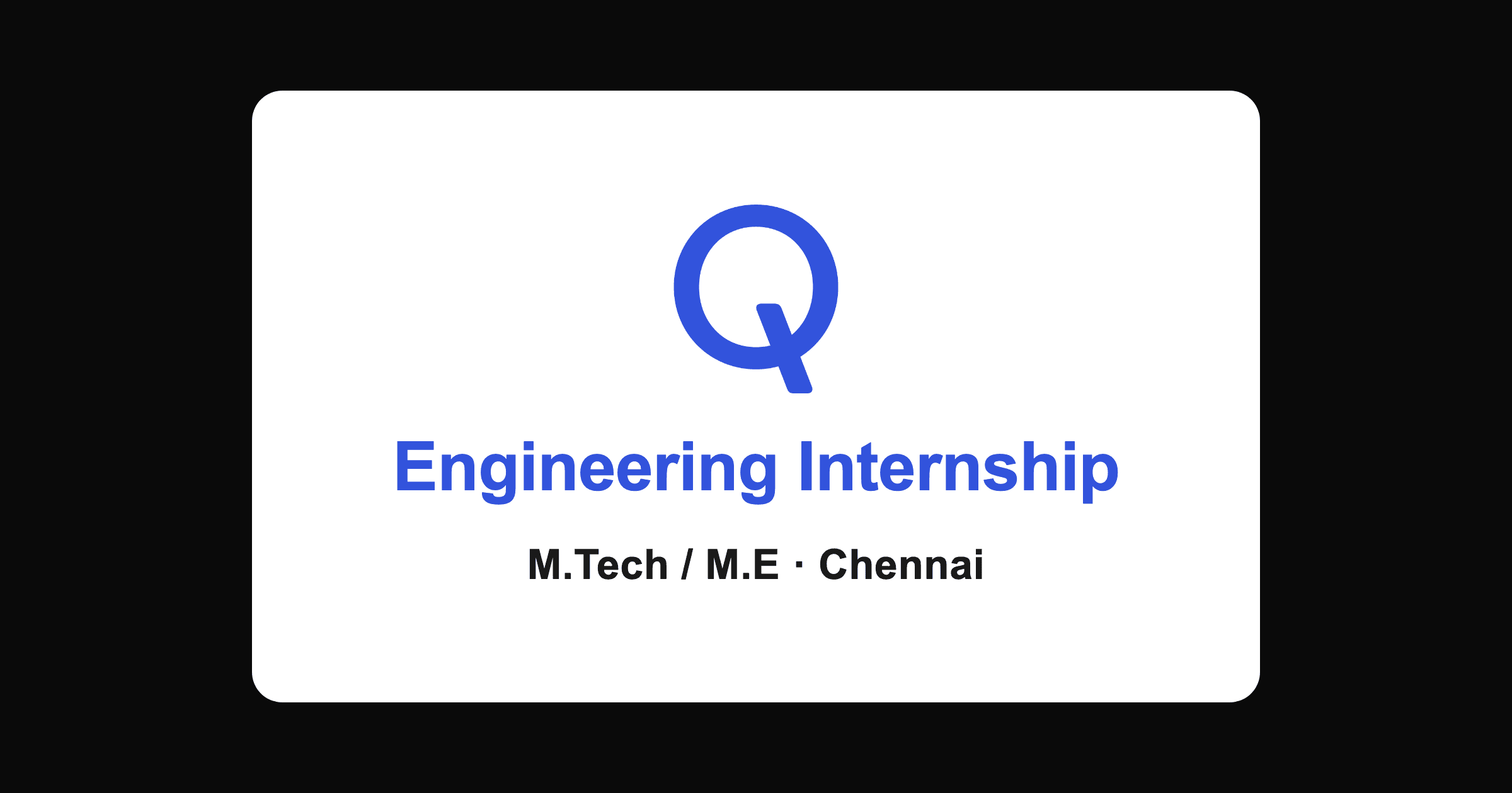 Qualcomm internship 2026 in Chennai for M.Tech and M.E graduates