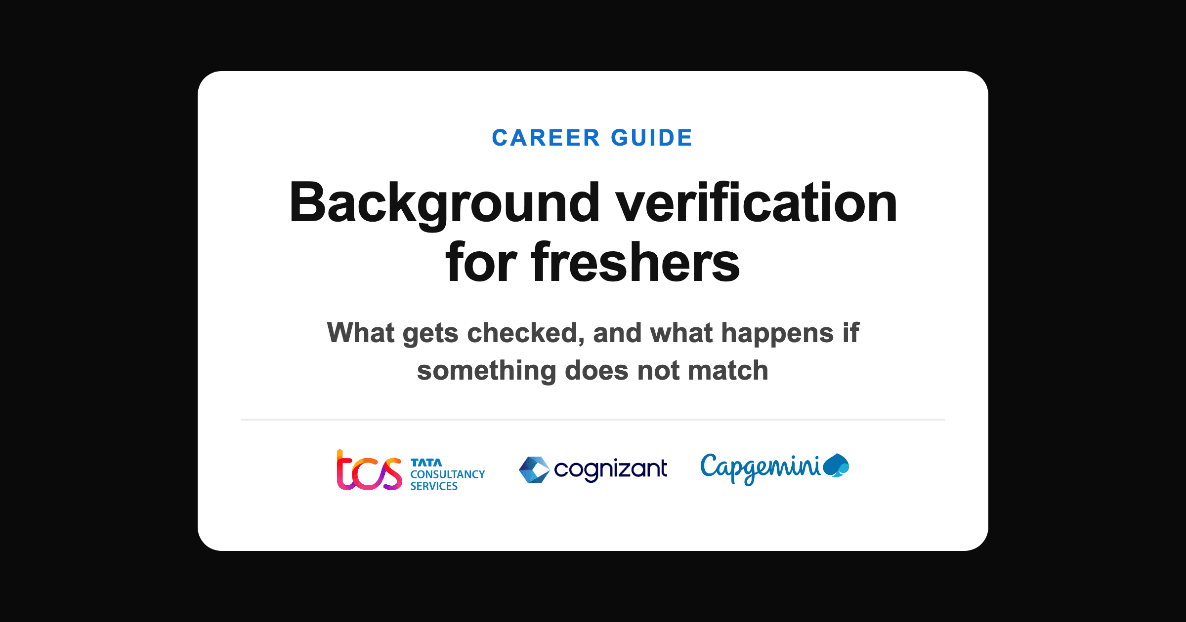 Background verification for freshers in India: what a BGC checks and how long it takes