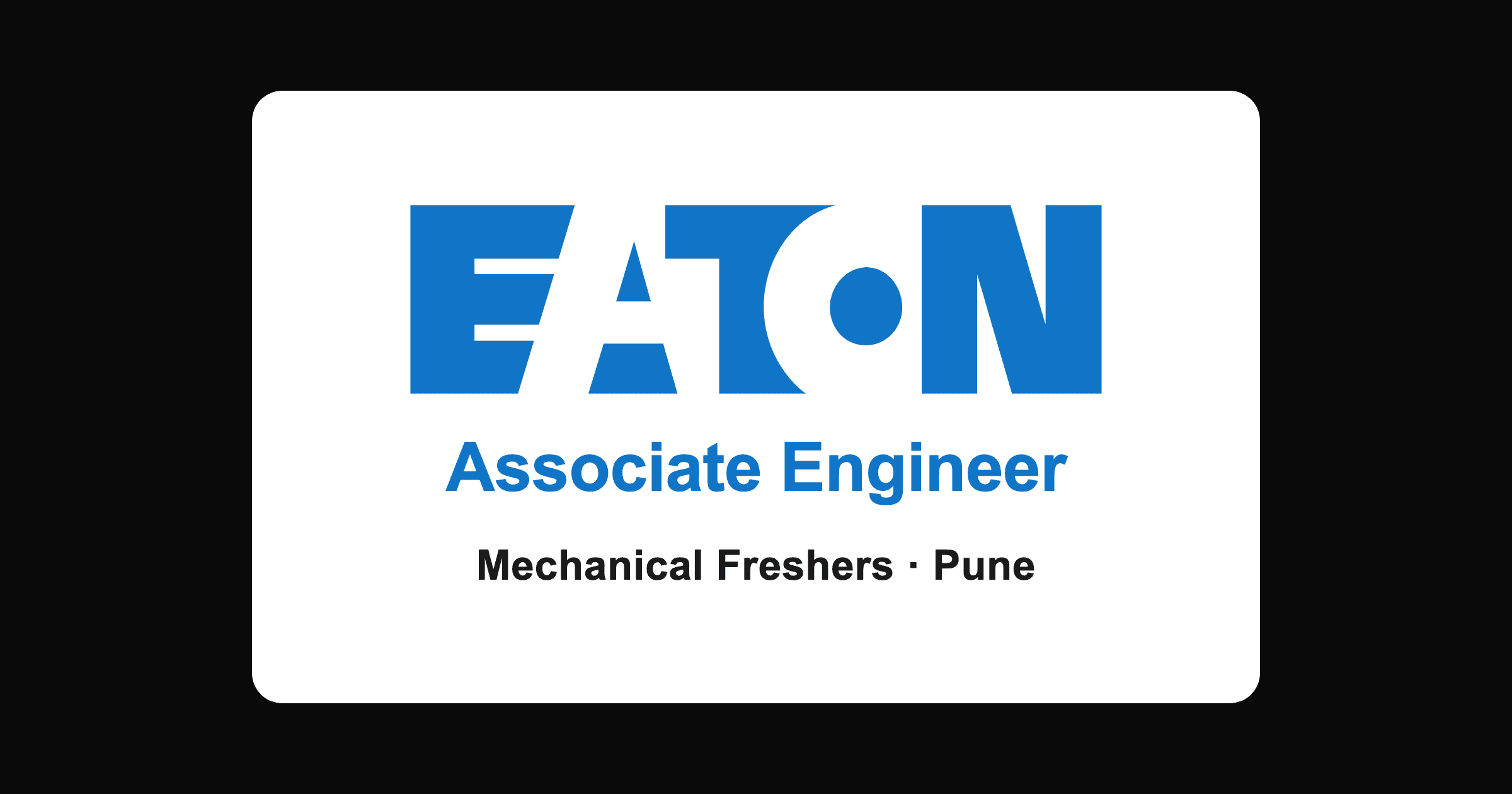 Eaton Associate Engineer Recruitment 2026 in Pune for Mechanical Freshers