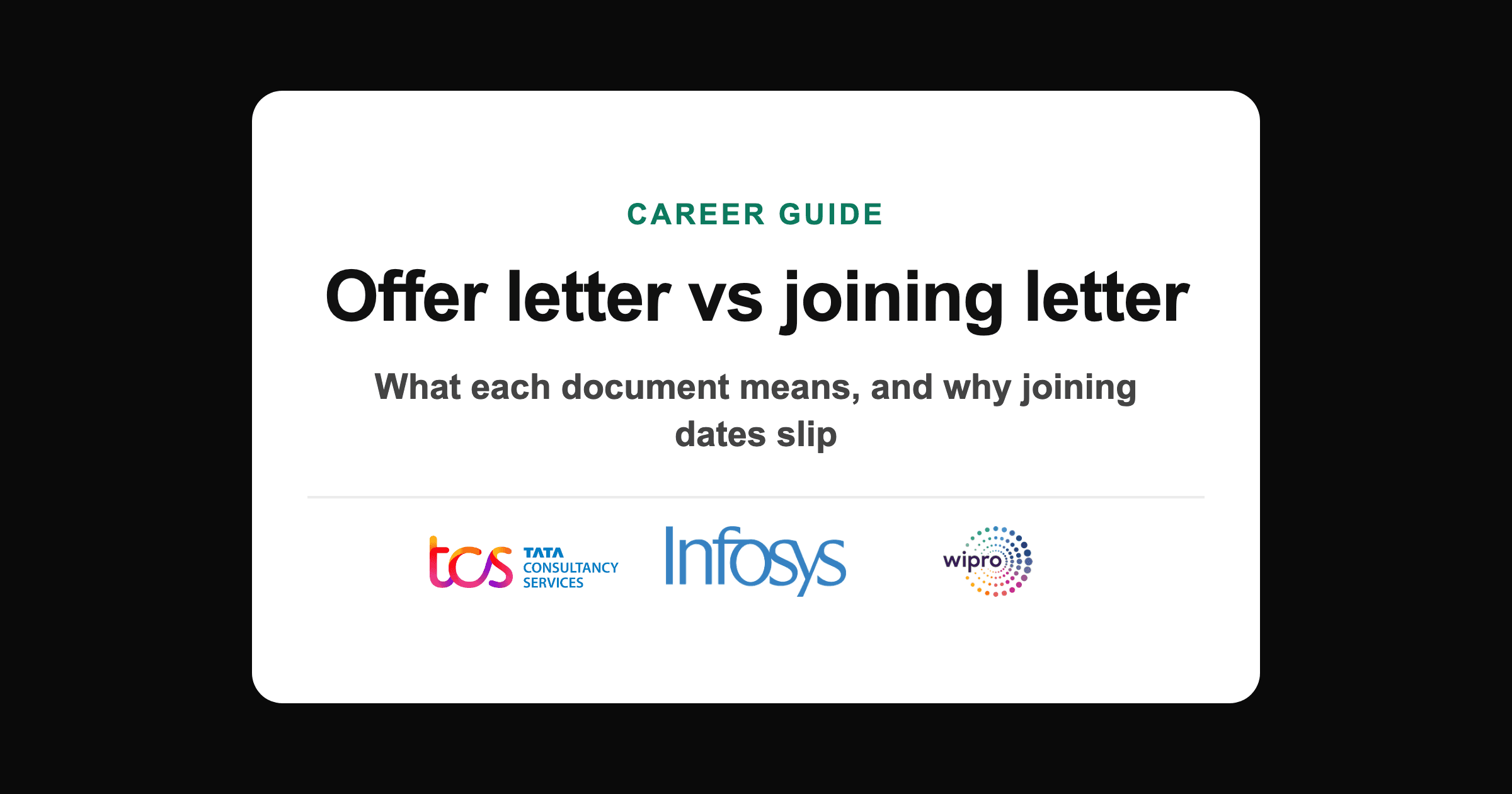 Offer letter and joining letter in India: what each one means