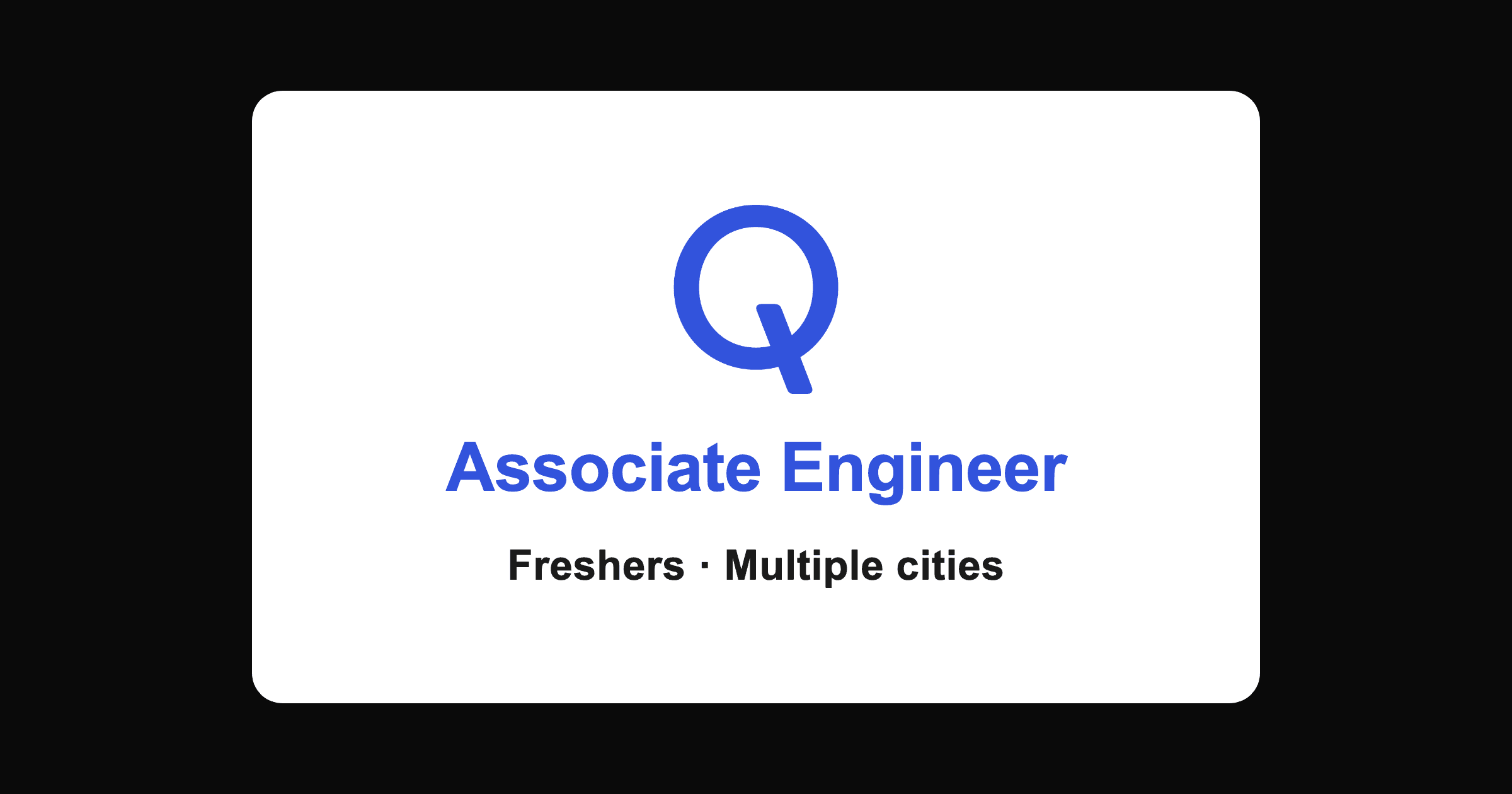 Qualcomm Associate Engineer 2026 Off Campus Drive in Bangalore