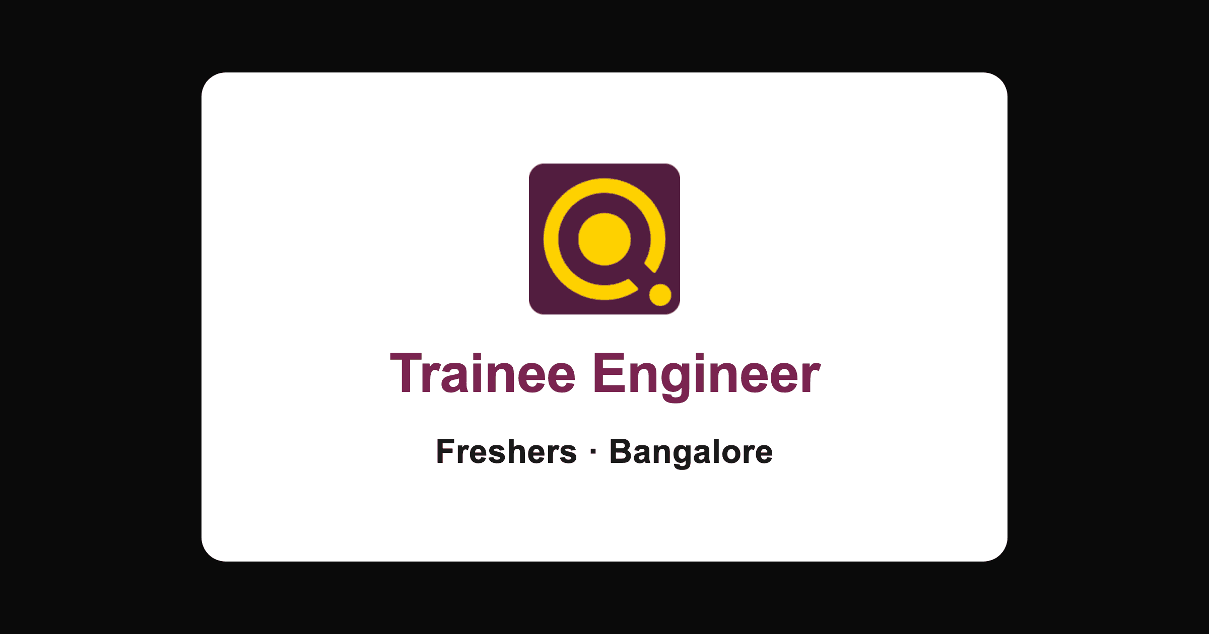 QuEST Global Trainee Engineer 2026 Bangalore: 2025 Mechanical Freshers