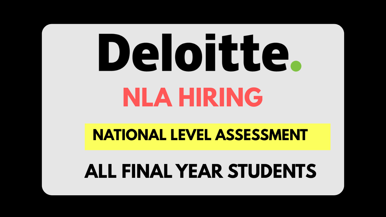 Deloitte off-campus | National Level Assessment 2026