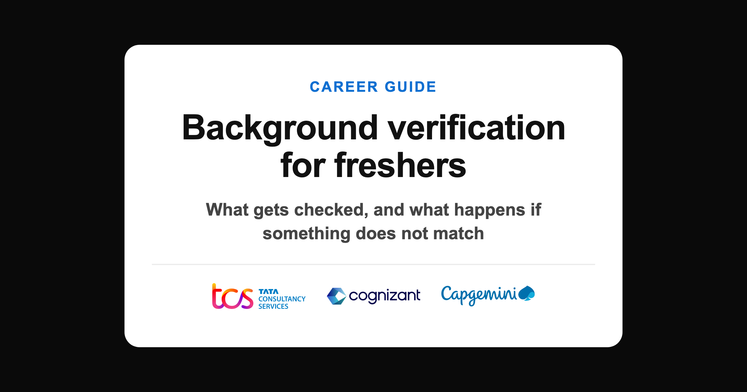 Background verification for freshers in India: what a BGC checks and how long it takes