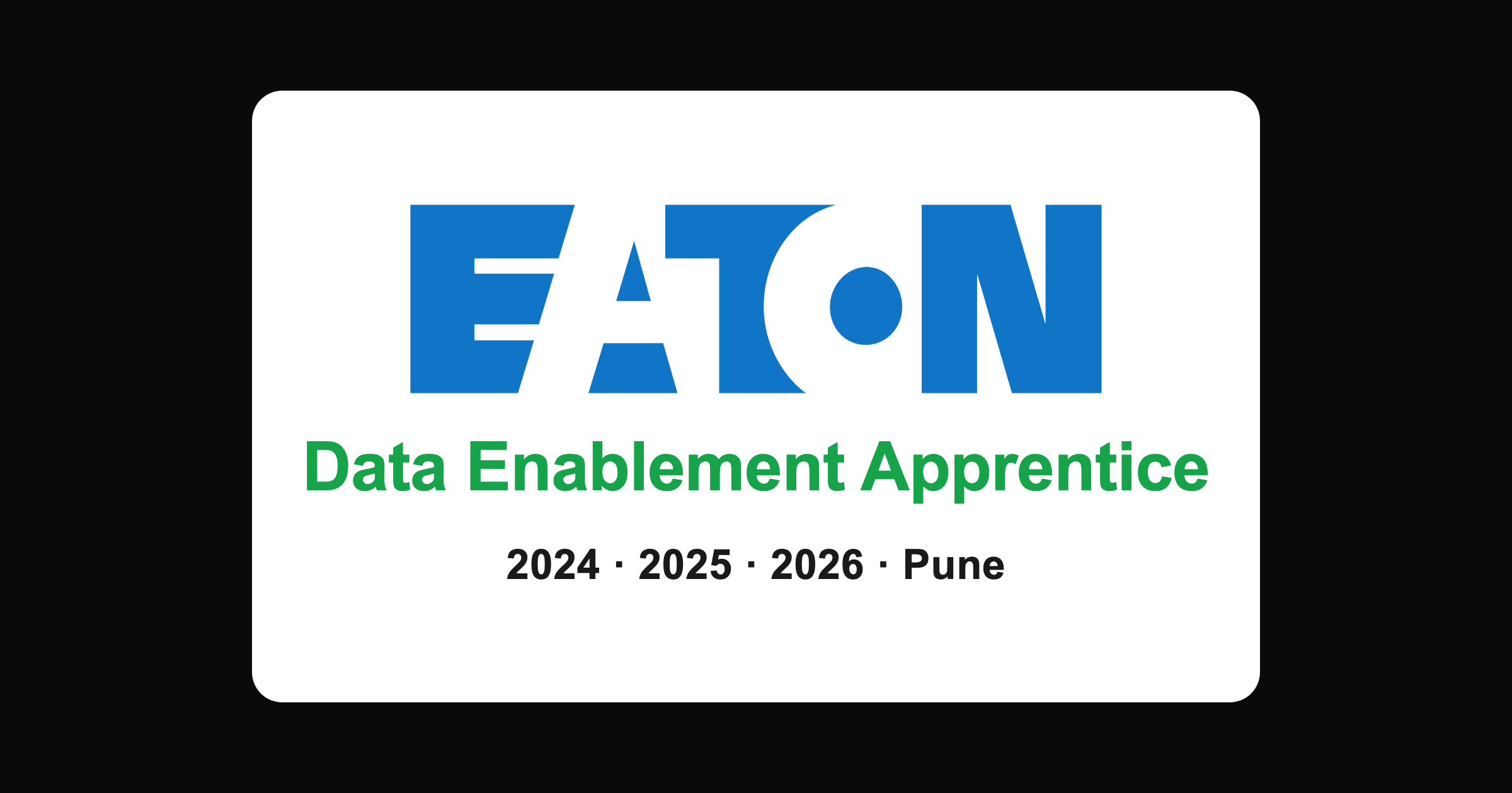 Eaton Data Enablement Apprentice 2026 Hiring in Pune for Freshers