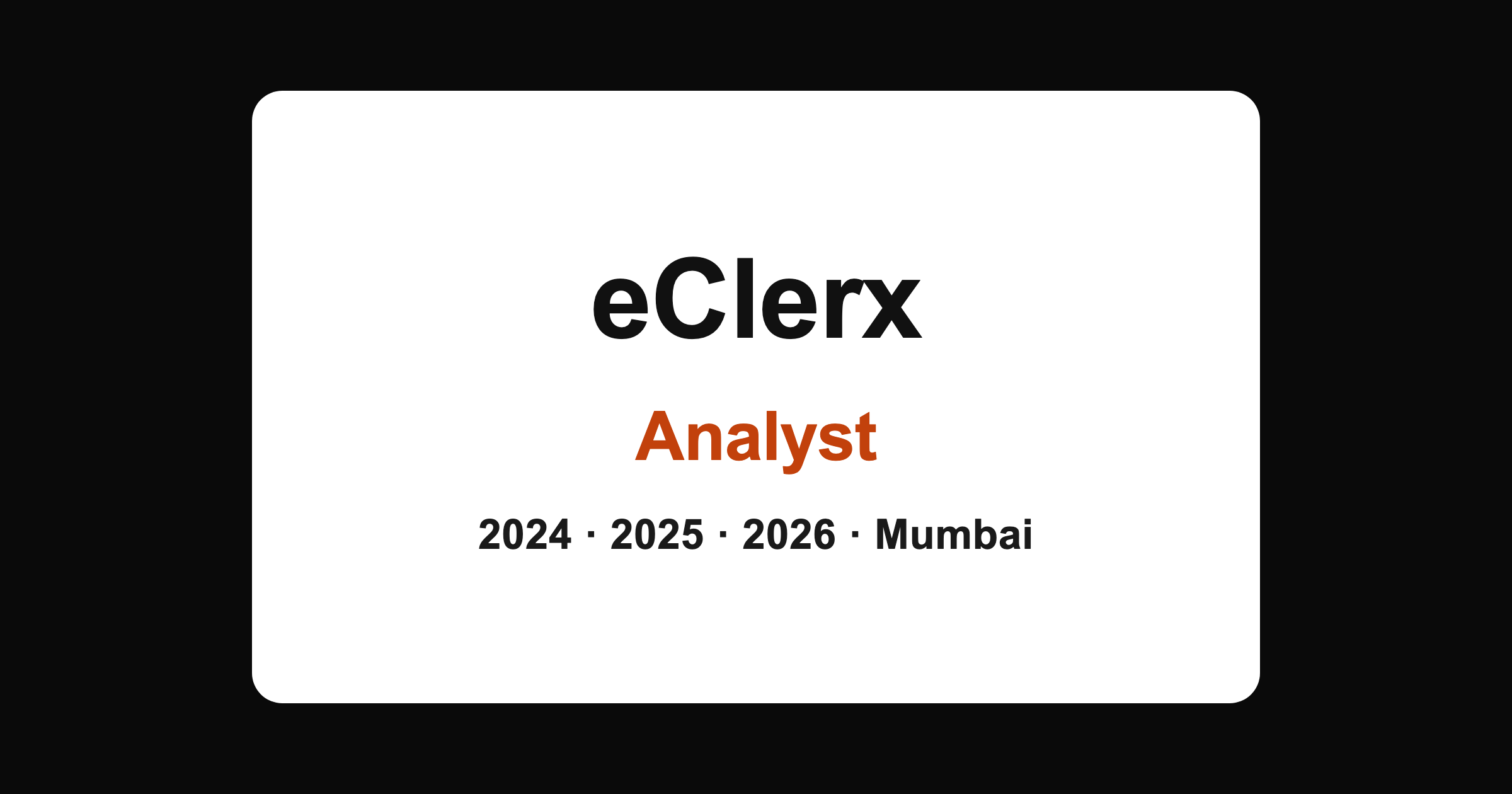 eClerx Analyst Hiring 2026: B.E Freshers, Mumbai