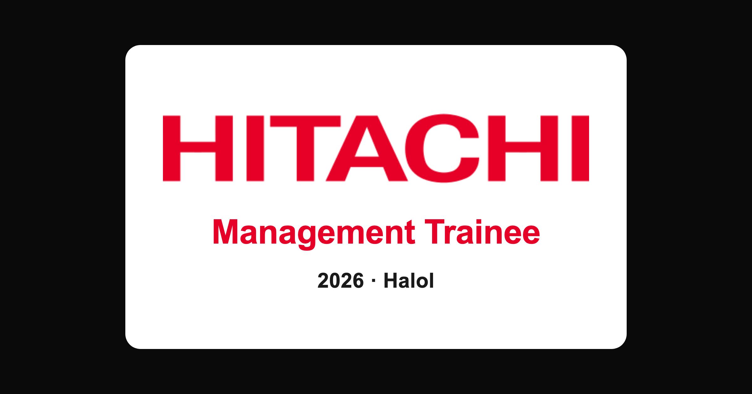 Hitachi Energy Management Trainee 2026: Graduate Jobs in Halol for Freshers