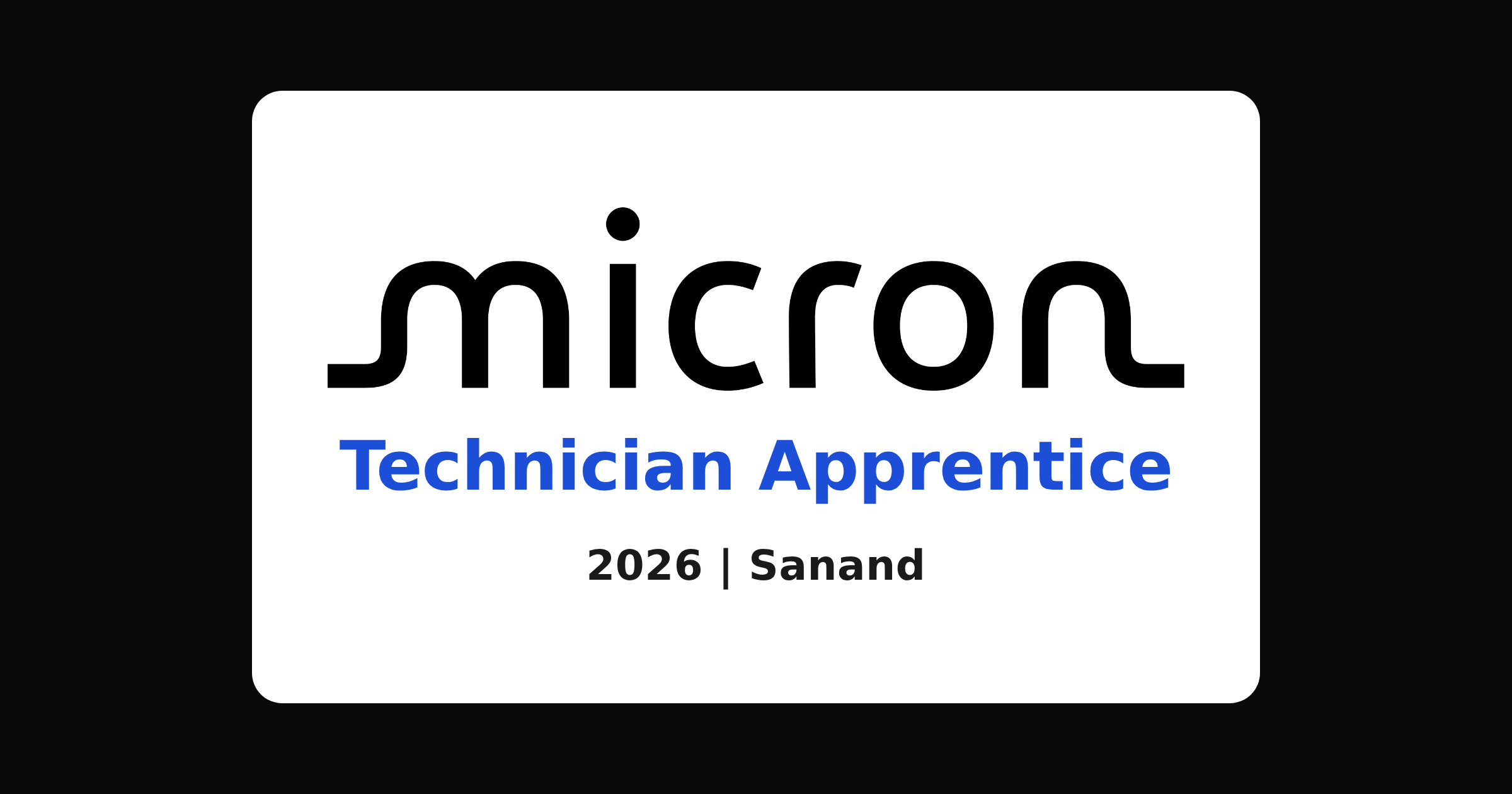 Micron apprenticeship 2026 for diploma freshers in Sanand