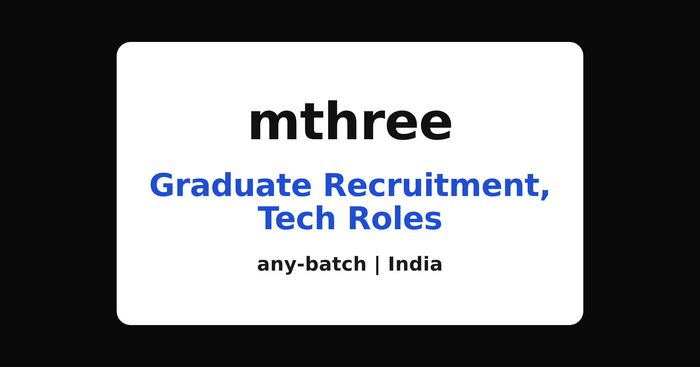 mthree recruitment 2026: graduate tech roles at 9.15 LPA