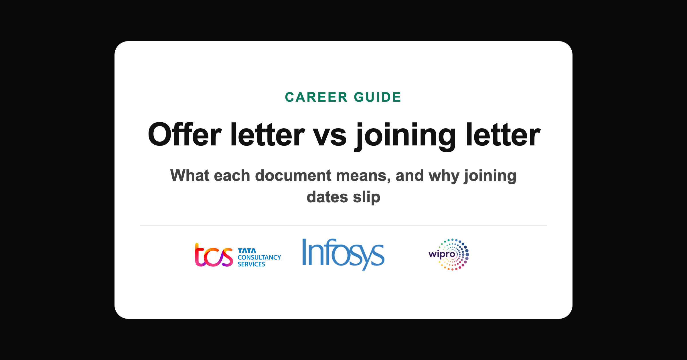 Offer letter and joining letter in India: what each one means