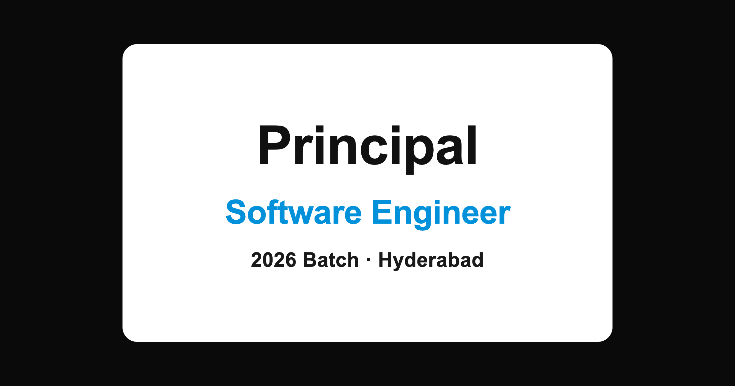 Principal Software Engineer Jobs in Hyderabad 2026: Consultant Role at Principal Global Services