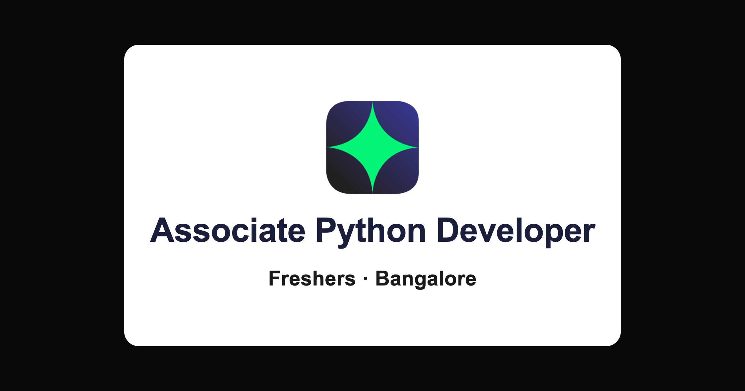 Virtusa Associate Python Developer 2026 Job in Bangalore for Freshers