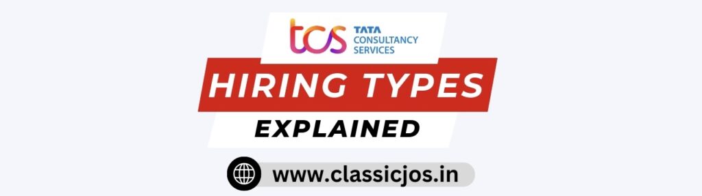 TCS Hiring Types