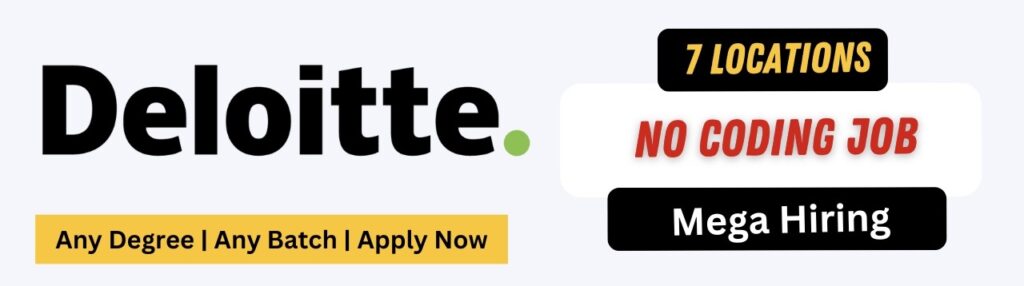 Mega Hiring By Deloitte 2023