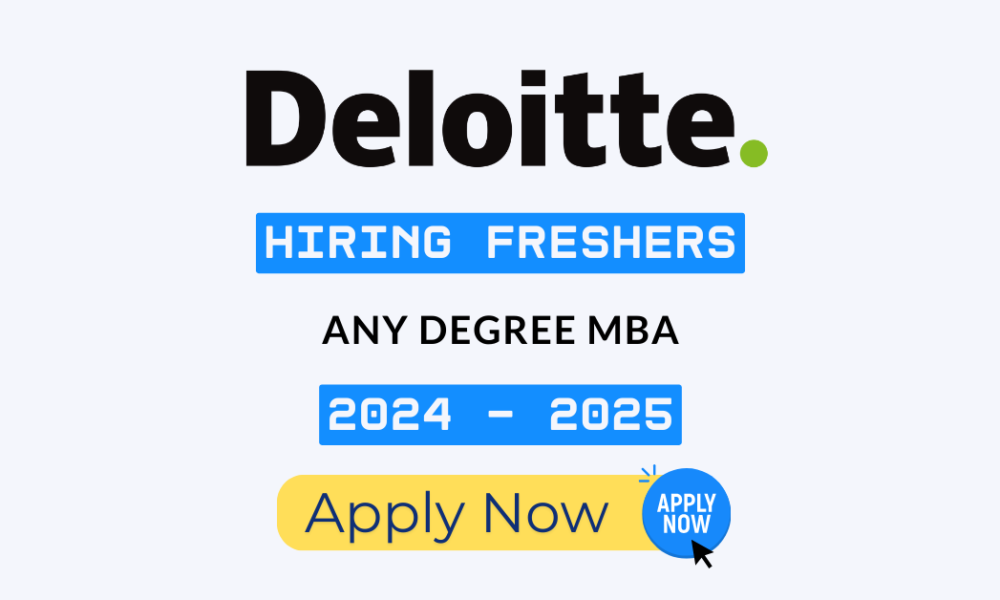 Deloitte Hiring Freshers 2025