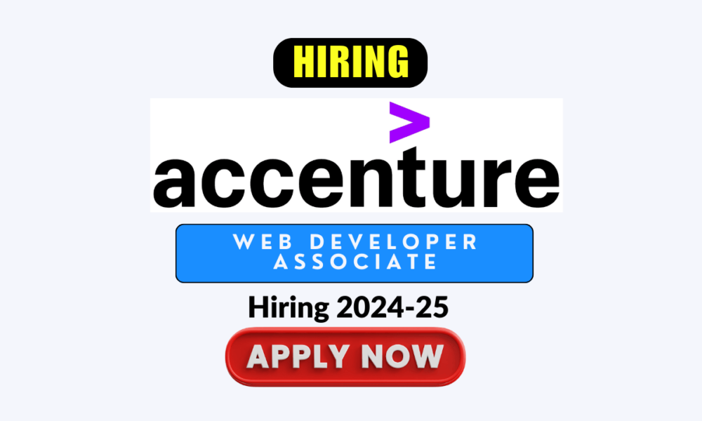 Accenture Web Developer Associate Hiring 2025